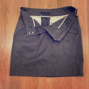Vintage Banana Republic washed safari mini skirt.